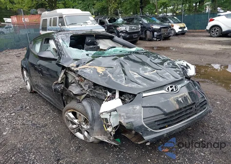 2016 Hyundai Veloster из США, поврежденный, VIN KMHTC6AD3GU289057